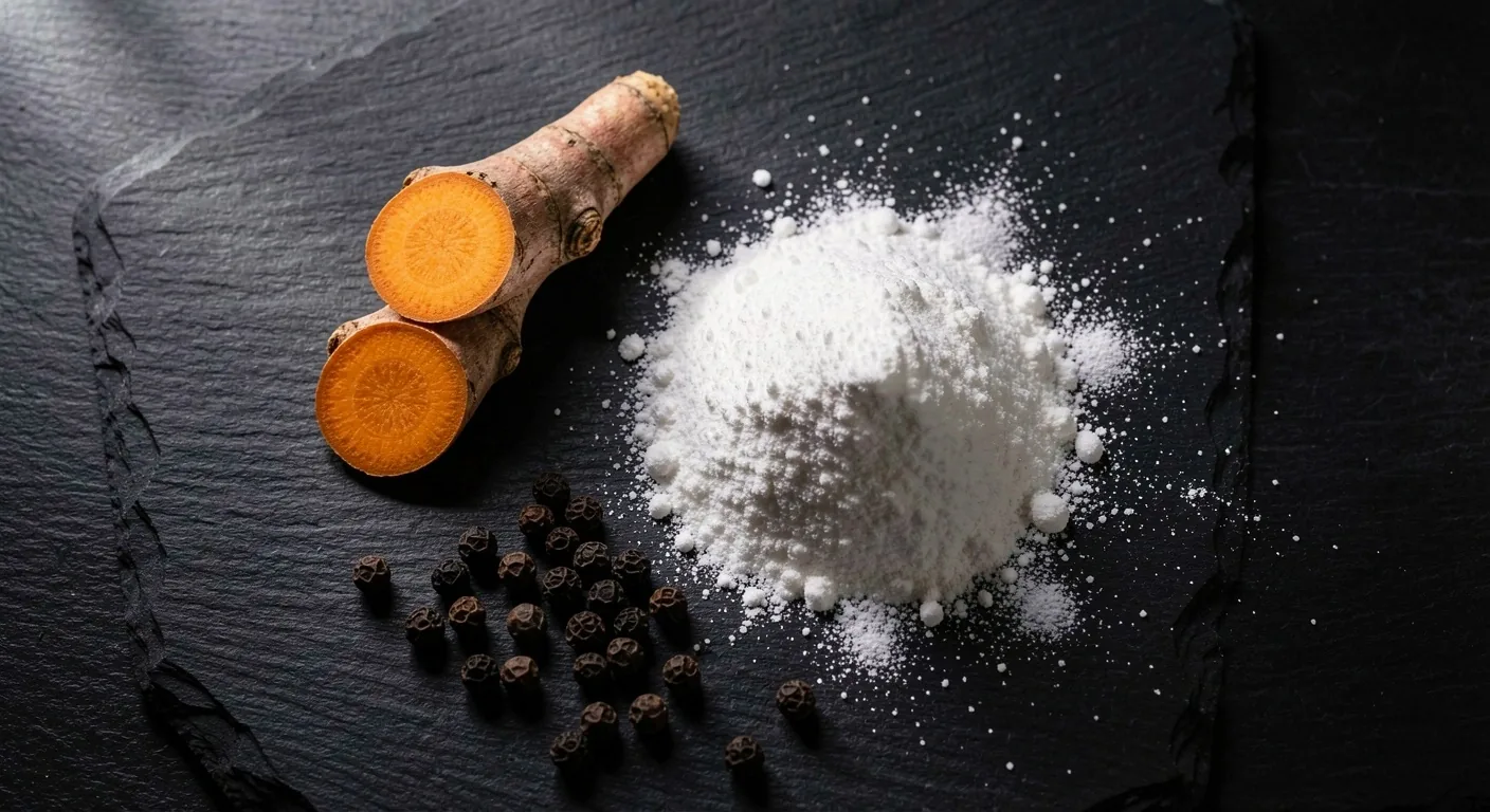 Macro view of standardized botanical extract powder